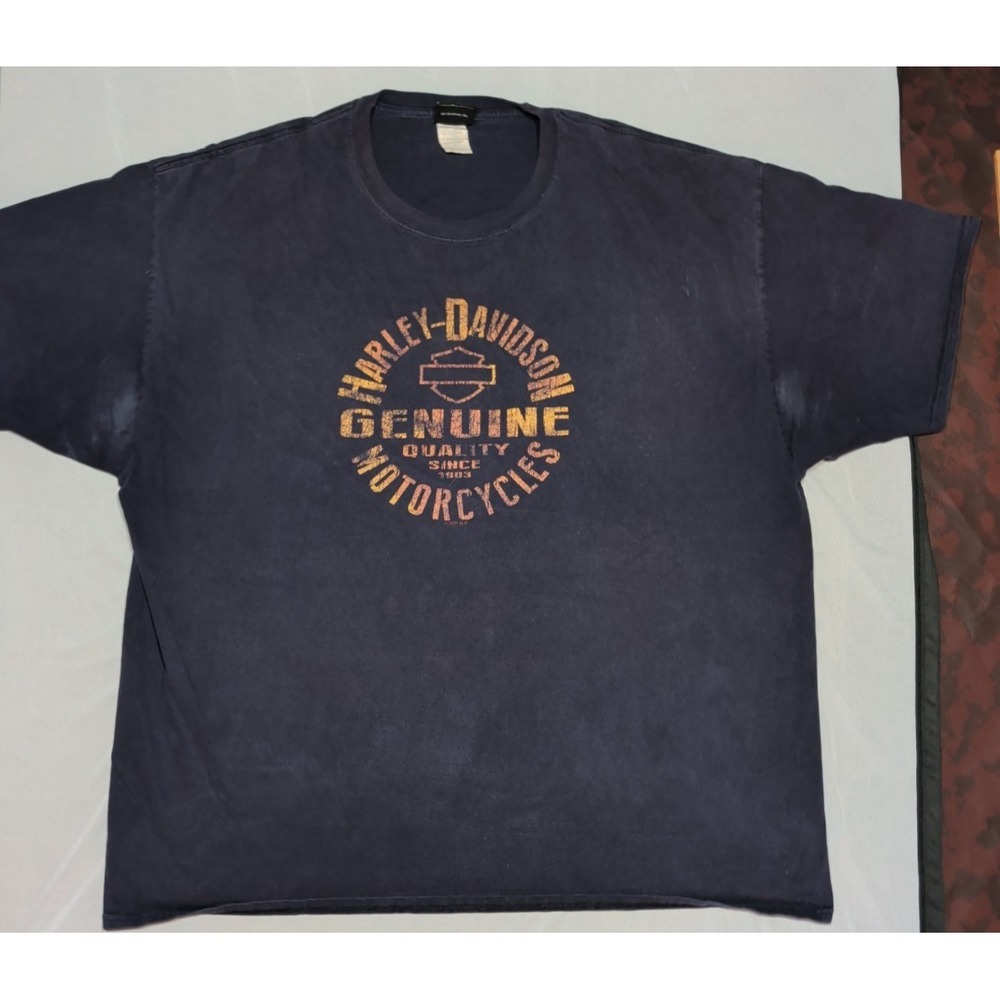 Harley-Davidson Mens Myrtle Beach Pirate Graphic T-Shirt 3XL Black